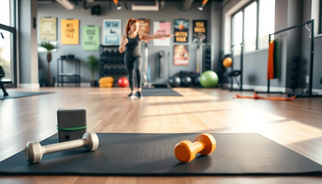 Forberedelse af træningsmiljø til begynder workout program